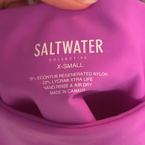 NWT Saltwater Collective Amanda Tankini Swim Top in ORCHID PURPLE XS - Picture 9 of 12